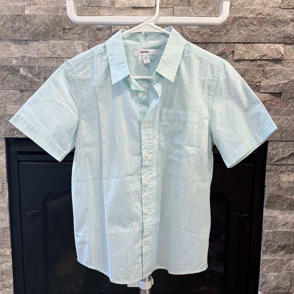 Sonoma Light Blue Kids Button Down Shirt